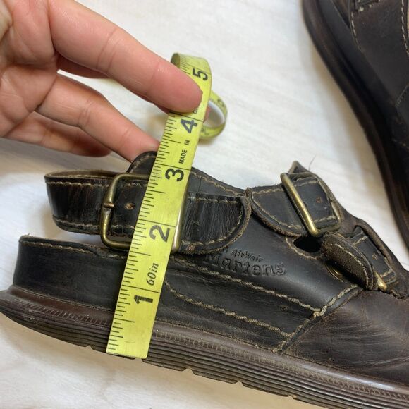 Vintage Dr. Martens 8194 Slingback Sandals Mens Size 10 Brown Leather Buckle main image 12